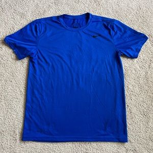 Nike Dry Fit-The Nike Tee, Size:M, Color: Dark Blue, Short Sleeve, Crew Neck